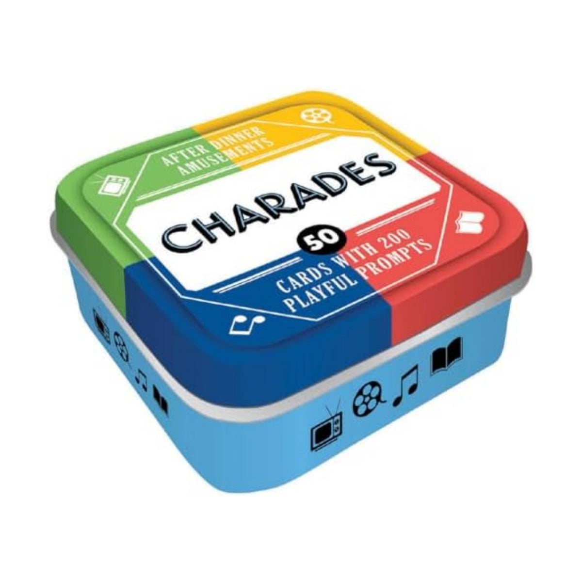 After Dinner Amusements: Charades: 50 Cards with 200 Playful Prompts (Charades Game for Adults and Family, Portable Camping and Holiday Games)