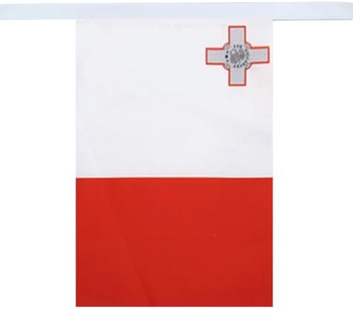 AZ FLAG Malta Bunting 20 ft 20 flags Light Polyester