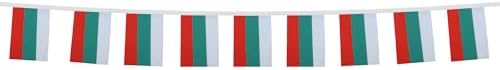 AZ FLAG Bulgaria Bunting 20 ft 20 flags Light Polyester
