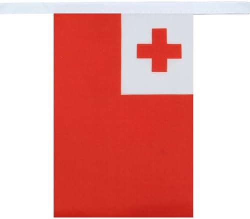 AZ FLAG Tonga Bunting 20 ft 20 flags Light Polyester