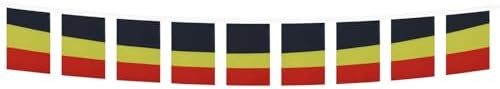 AZ FLAG Belgium Bunting 20 ft 20 flags Light Polyester