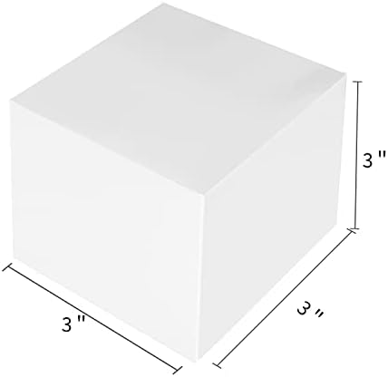 100 Pack Small Gift Boxes, 3x3x3 Inches Favor Boxes White Paper Gift Boxes with Lids for Presents, Crafting, Cupcake Boxes, Gifts, Candy Boxes for Wedding Party Bridal Shower Baby Shower Favors