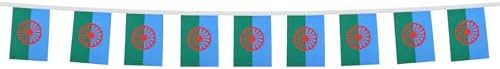 AZ FLAG Gypsy Bunting 20 ft 20 flags Light Polyester