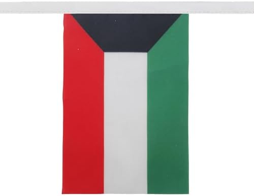 AZ FLAG Kuwait Bunting 20 ft 20 flags Light Polyester