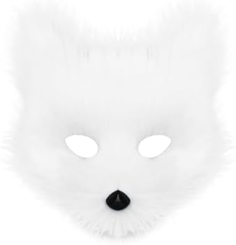 JUNBOON Faux Fur Cat Ears and Wolf Fox Tail Set Adult Kids Claw Glove Kit for Halloween Anime Cosplay Party