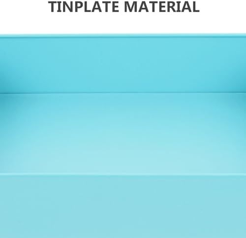 Rectangular Tinplate Storage Box Set of 3 with Lid for Gift Storage