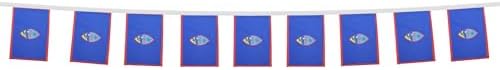 AZ FLAG Guam Bunting 20 ft 20 flags Light Polyester