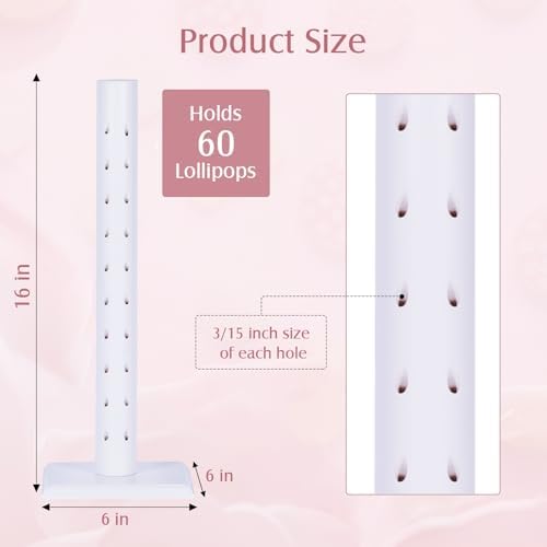 2 Pack Cake Pop Stand Display Wood Lollipop Tree Holder for Birthday
