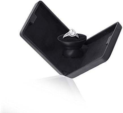 Noble Pack Pop the Question Ring Box - Flat & Slim Engagement Ring Box for Proposal or Special Occasion