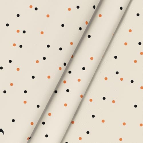 Horaldaily Halloween Tablecloth 60 x 60 Inch Round Jack-O-Lantern Ghost Cat