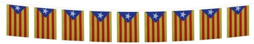 AZ FLAG Catalonia Estelada Blava Bunting 20 ft 20 flags Light Polyester