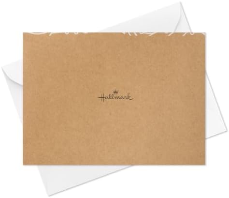 Hallmark Bulk Wedding Thank You Cards, 100-Pack (Kraft, Flowers)