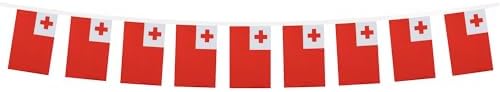 AZ FLAG Tonga Bunting 20 ft 20 flags Light Polyester
