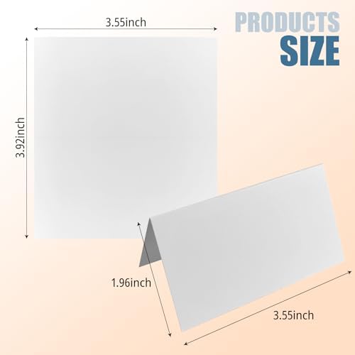 70 Pcs 2 x 3.5 Inch White Place Cards, Food Labels for Party Buffet