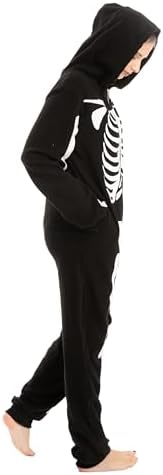 Spooktacular Creations Halloween Skeleton Costume, Unisex Skeleton Costume Jumpsuit for Adult Halloween Themed Parties