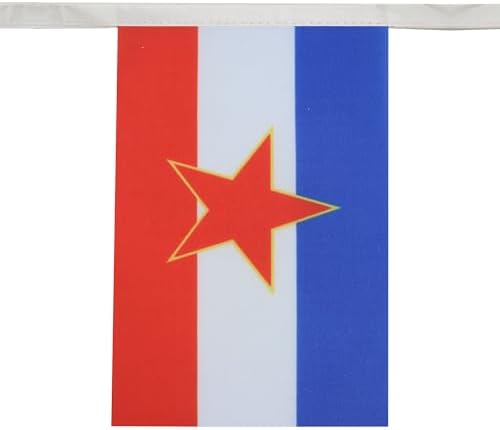 AZ FLAG Yugoslavia Bunting 20 ft 20 flags Light Polyester