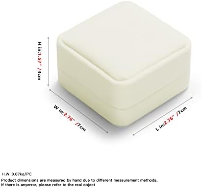 Oirlv White Velvet Earring Box，Perfect for Gift Giving