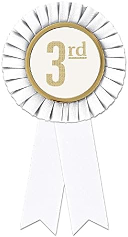 Hodges Badge Company - Genuine Award Ribbon Rosette Set - 1st 2nd 3rd and Honorable Mention - Made in USA