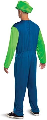 Disguise Adult Luigi Costume, Official Nintendo Super Mario Bros Luigi Adult Costume With Hat and Mustache