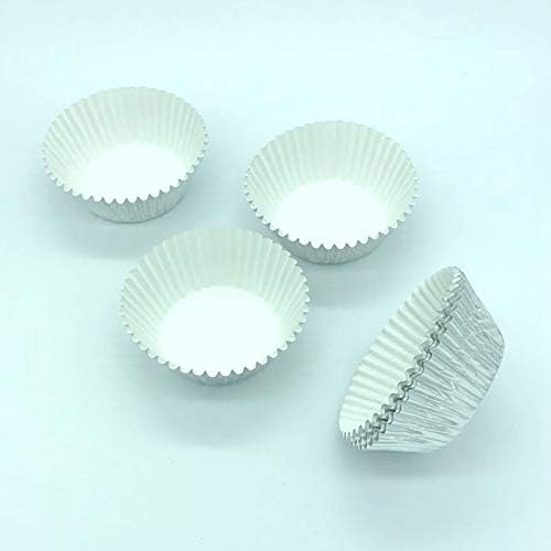 Elegant Silver Foil Cupcake Liners Standard Baking Cups for Wedding, Party and More, 120-Count