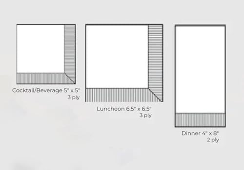 IHR Ideal Home Range Dinner Napkins Disposable 3-Ply Paper Hand Towels, 8.5" x 4.5", Cranberry Wreath, 16-Count