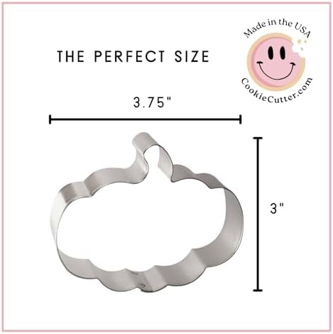 Pumpkin Cookie Cutter 3 Pc Set – Hand Made in the USA from Tin Plated Steel