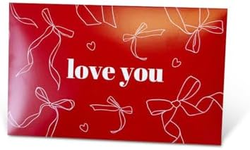 FETTIPOP 2-in-1 Surprise Boom Envelope Romantic Card with Confetti Exploding (Love You) – Valentine Funny Gift, Mom, Dad, Wife, Him, Her, Girlfriend, Boyfriend
