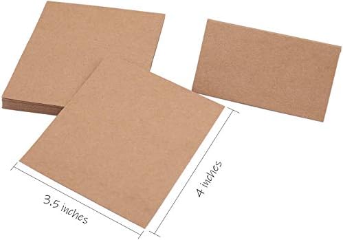 Tosnail 50 Pieces Wooden Place Card Holders with 50 Kraft Paper Cards, Rustic Wood Table Number Stands, Photo Holder for Wedding Party Decoration, Photo Display