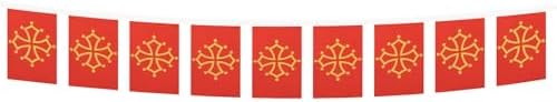 AZ FLAG Midi-Pyrénées - Occitania Bunting 20 ft 20 flags Light Polyester