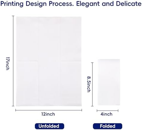 480 Disposable Bathroom Hand Towels, White Guest Napkins for parties