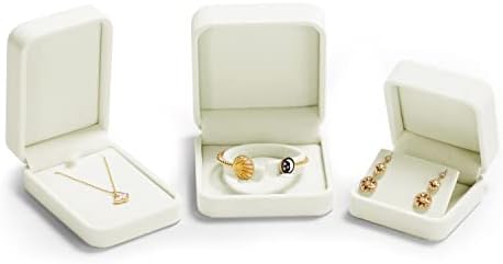 Oirlv White Velvet Earring Box，Perfect for Gift Giving