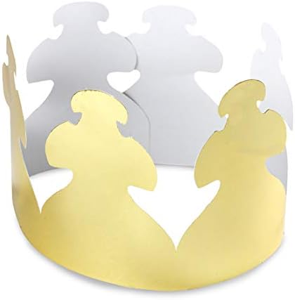 Hygloss Gold Paper Crowns 12 Pack - Paper Crowns for Kids to Decorate - Craft Activity - Blank Crown for Adults - Perfect for Parties, Celebrations - DIY Crown Crafts