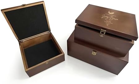 In Memory Loss Box | Personalized Remembrance Keepsake | Wooden Engraved Box | Keepsake Storage for Special Memories