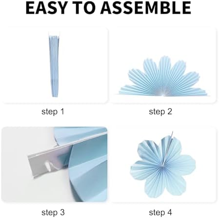 Purple Party Decorations Purple White Paper Flowers Decorations for Wall