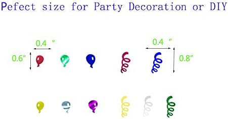 Confetti Sprinkles Table Scatters for Birthday Wedding Celebration Retirement Party Decoration or DIY Arts(1.6 Ounce Balloon Ribbon)