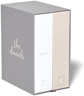 Savor | Deluxe Wedding Keepsake Box with 52 Labels, 6 Drawers, and 8 Vertical Files | Acid-Free Memory Organizer for Wedding Day, Bridal Shower & Anniversary (Slate, Caroline Font)
