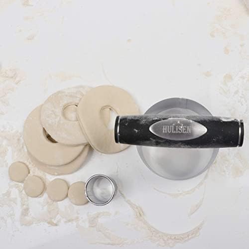 HULISEN 3.5 inch Biscuit Cutter, Stainless Steel Cookie Cutter with Handle