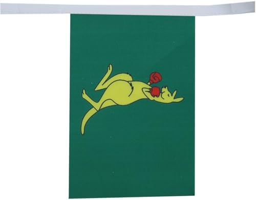 AZ FLAG Boxing Kangaroo Bunting 20 ft 20 flags Light Polyester