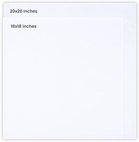 Bulk 288-Pack Cloth Napkins, 18"x18", Wrinkle Resistant, White, Sturdy