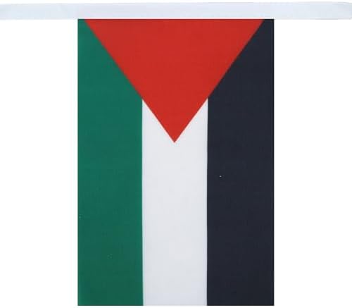 AZ FLAG Palestine Bunting 20 ft 20 flags Light Polyester