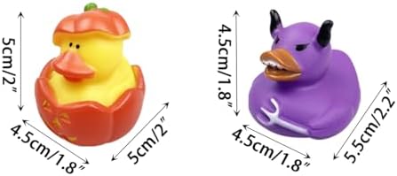 Anditoy 24 Pack Halloween Rubber Ducks Toys Bath Toys for Kids Toddlers Halloween Treat Bags Halloween Party Favors Gifts