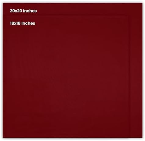 Utopia Kitchen Cotton Blend Red Cloth Napkins [12 Pack, 18x18 Inch]