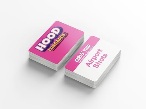 Hood Charades : Girls Night Edition High-Energy Card Game Built for Besties, and Nonstop Laughter; Culture Clues for Girls’ Night, Brunch Vibes, After-Dinner Laughs, Staycations, and Cozy Kickbacks