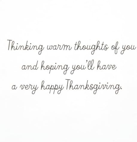 Hallmark Thanksgiving Cards with Envelopes, 10-Pack (Warm Thoughts of You)