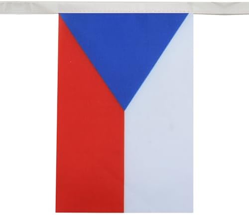 AZ FLAG Czech Republic Bunting 20 ft 20 flags Light Polyester