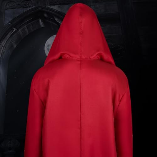 Tunic Hooded Robe Adult Wizard Robes Monk Priest Cloak Halloween Cosplay