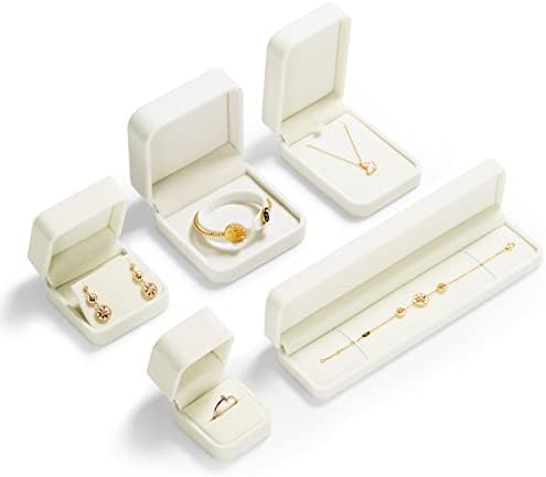 Oirlv White Velvet Earring Box，Perfect for Gift Giving