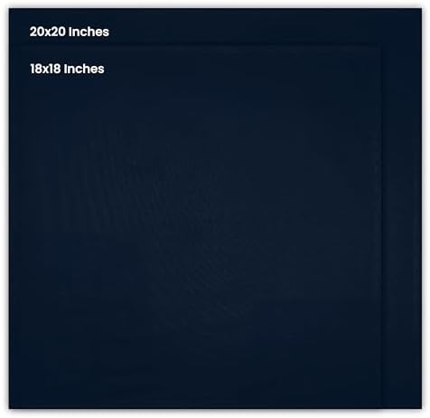 Utopia Kitchen Cotton Blend Navy Blue Cloth Napkins [12 Pack, 18x18 Inch]