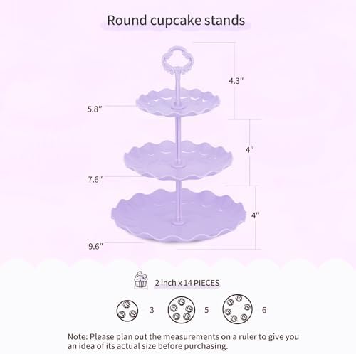 Pack of 11 NWK Cupcake Stand Set with Table Cloth (Colorful)