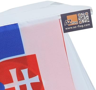 AZ FLAG Slovakia Bunting 20 ft 20 flags Light Polyester
